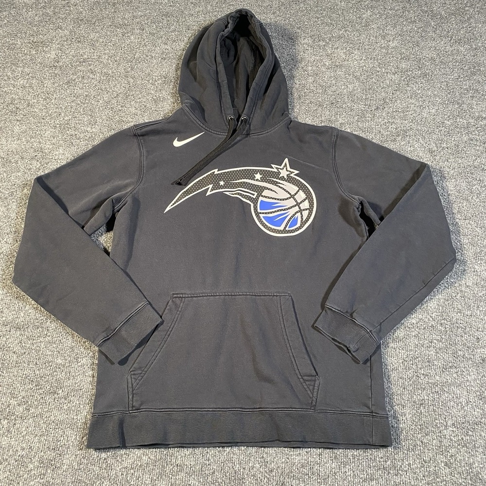 Orlando Magic Nike Hoodie Mens Medium Faded Black Retro Graphic NBA Basketball